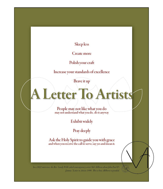 Letter to Artists 2022 (PDF) by Mel Ahlborn
